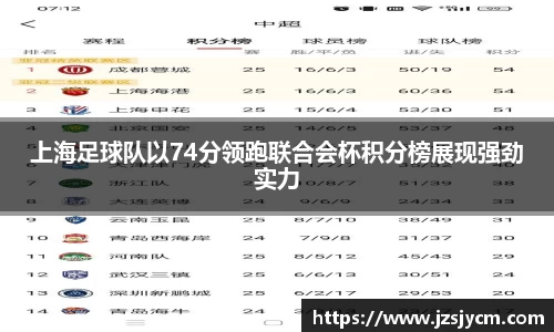上海足球队以74分领跑联合会杯积分榜展现强劲实力